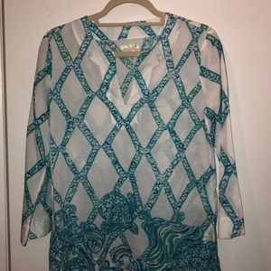 Lilly Pulitzer 100% Cotton XS Tunic